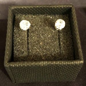 CZ and silver studs. NWOT